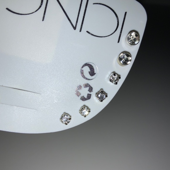 Sparkling Stud Earrings (3 pairs) - Picture 4 of 6